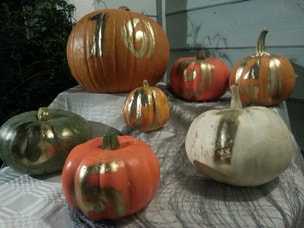 Decorate pumpkins inspired by book And Then There Were None