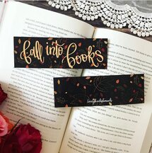 Fall into books bookmarks on Go Beyond Book Club