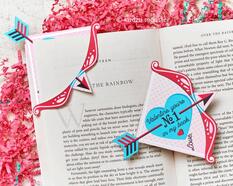 Cupid arrow bookmarks on Go Beyond Book Club